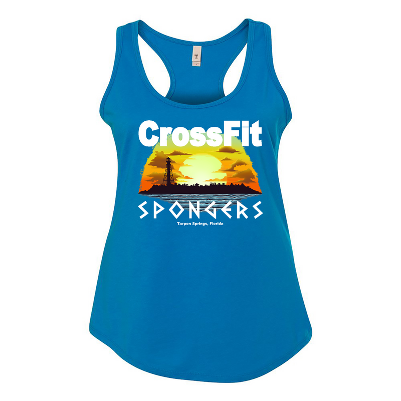 Womens 2X-Large TURQUOSE Tank Top (Front Print Only)