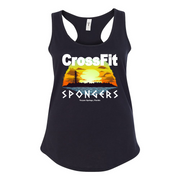 Womens 2X-Large BLACK Tank Top (Front Print Only)