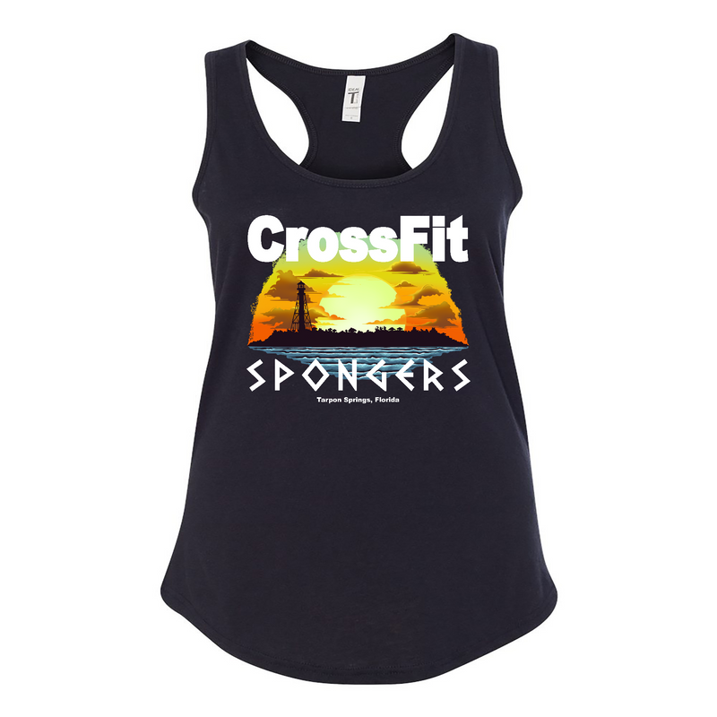 Womens 2X-Large BLACK Tank Top (Front Print Only)