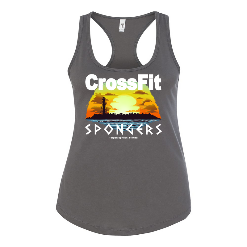 Womens 2X-Large DARK_GRAY Tank Top (Front Print Only)