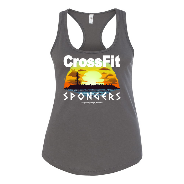 Womens 2X-Large DARK_GRAY Tank Top (Front Print Only)