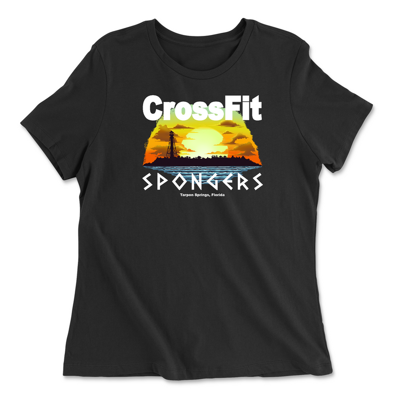 Womens 2X-Large BLACK Relaxed Jersey T-Shirt
