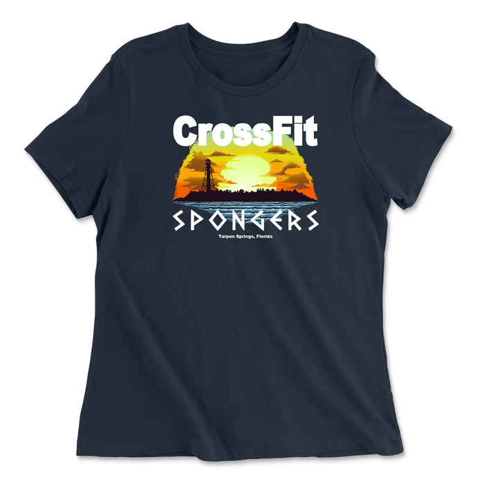 Womens 2X-Large NAVY Relaxed Jersey T-Shirt