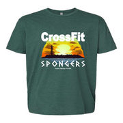Mens 2X-Large HEATHER_FOREST_GREEN T-Shirt