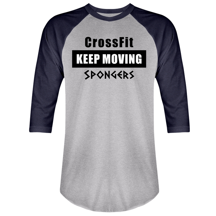 Mens 2X-Large Vintageheather Vintagenavy 3/4 Sleeve