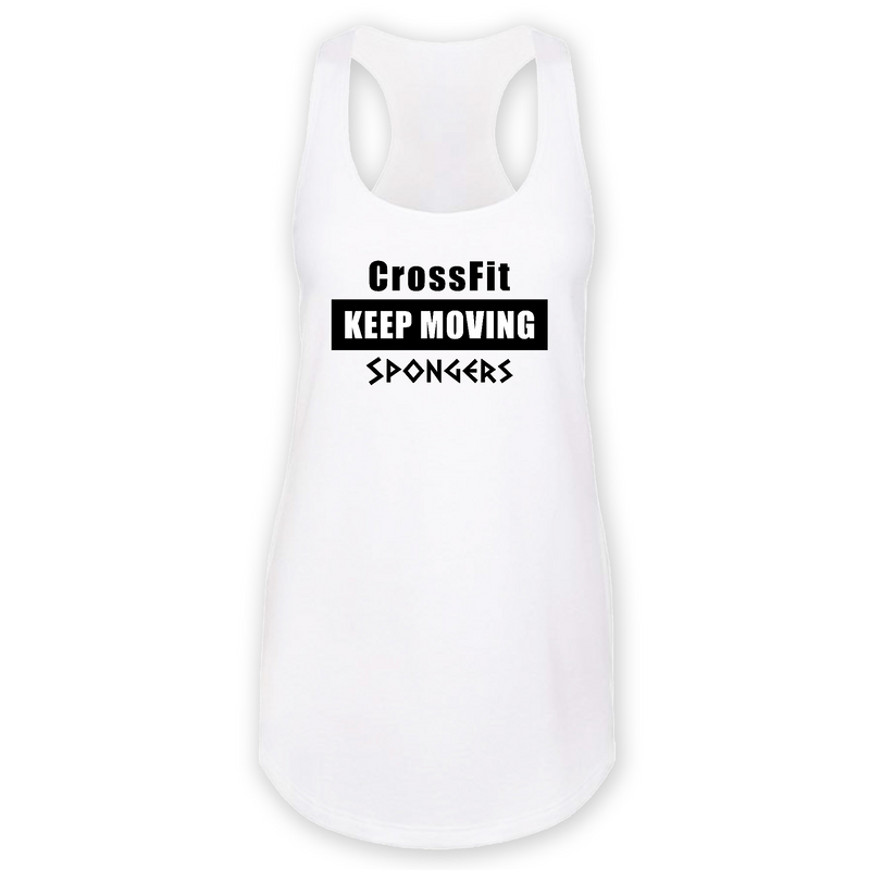 Womens 2X-Large White Tank Top (Front Print Only)