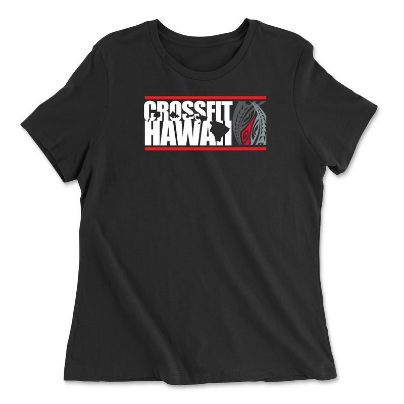 Womens 2X-Large BLACK Relaxed Jersey T-Shirt