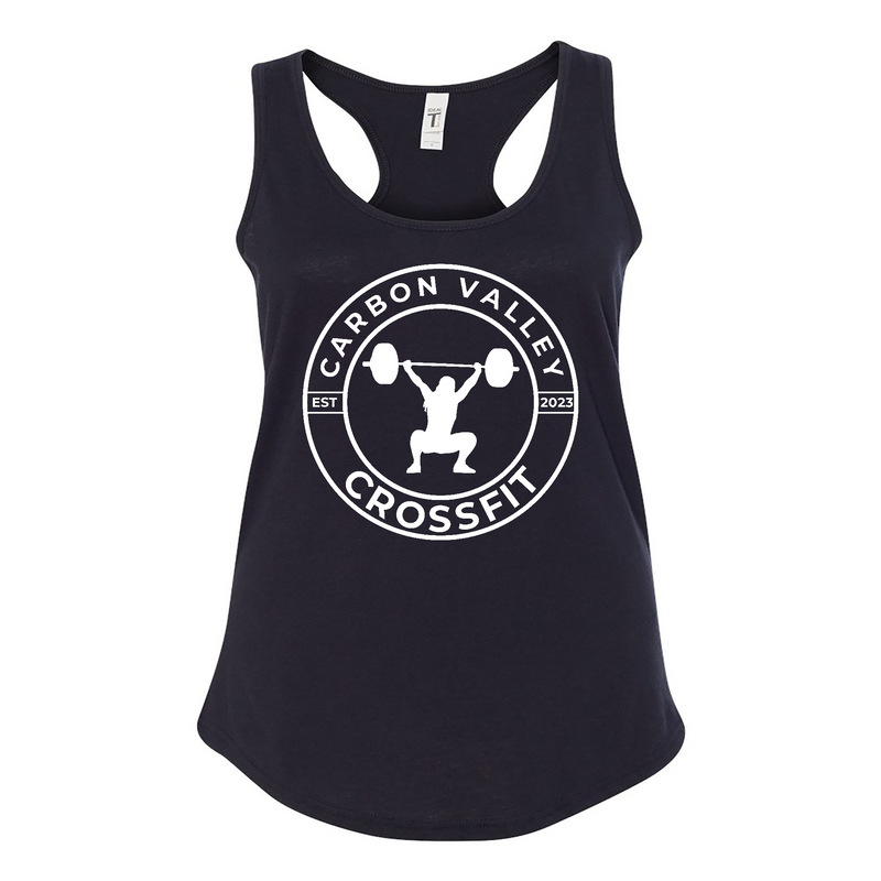 Womens 2X-Large BLACK Tank Top (Front Print Only)