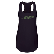 Womens 2X-Large Black Tank Top (Front Print Only)