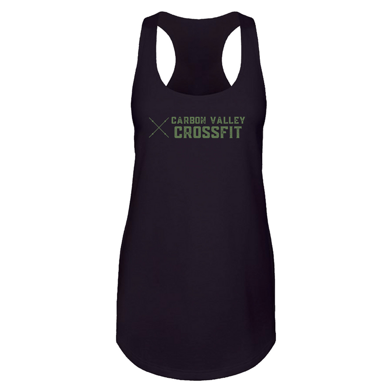 Womens 2X-Large Black Tank Top (Front Print Only)