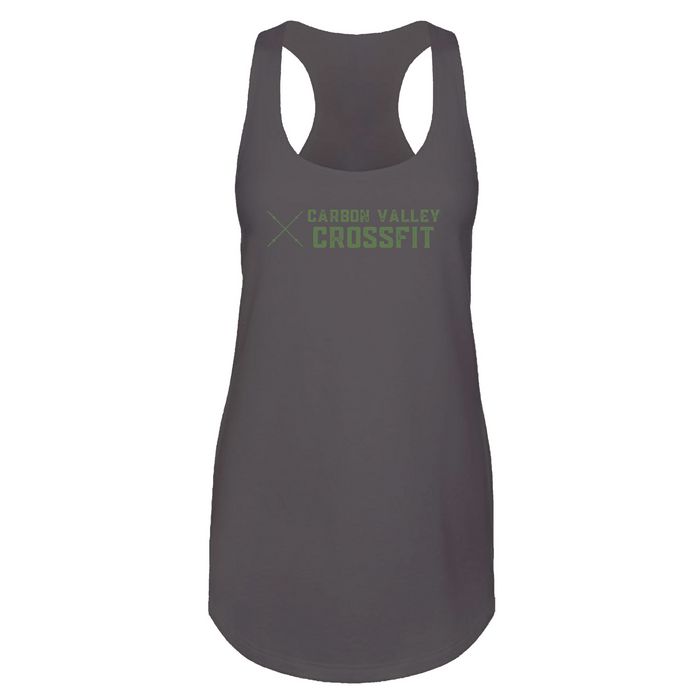 Womens 2X-Large Dark Gray Tank Top (Front Print Only)