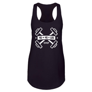 Womens 2X-Large Black Tank Top (Front Print Only)