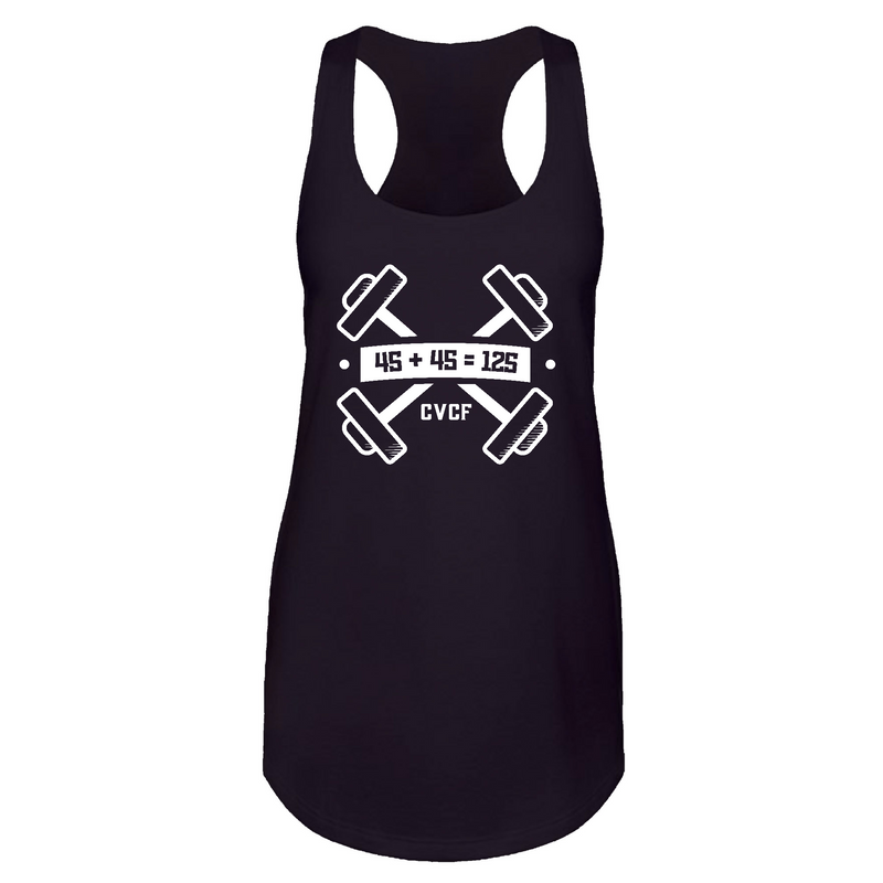 Womens 2X-Large Black Tank Top (Front Print Only)