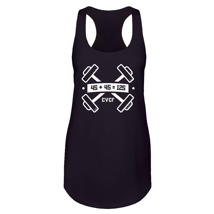 Womens 2X-Large Black Tank Top (Front Print Only)