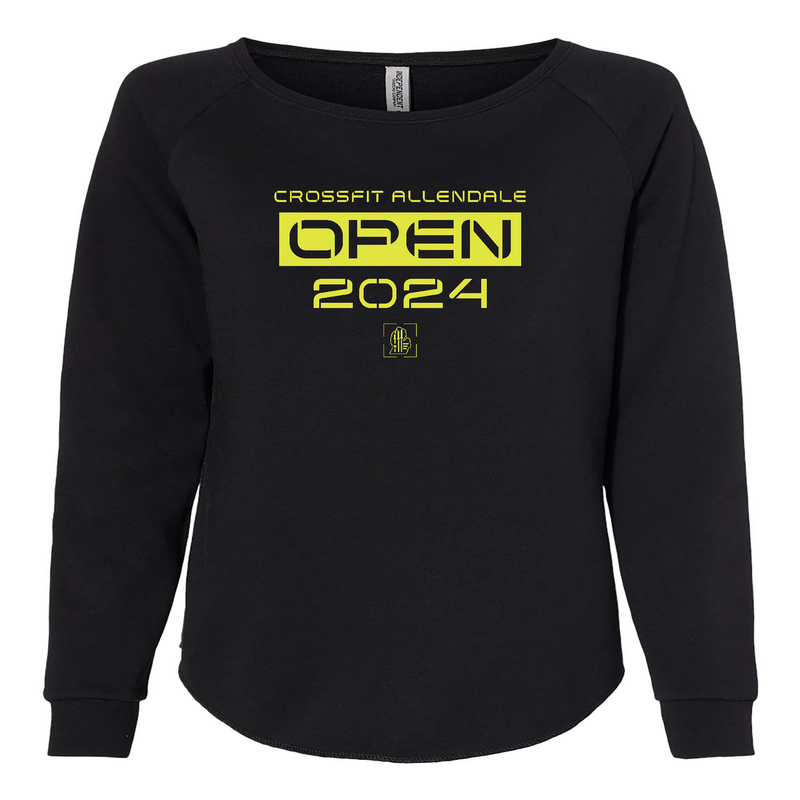 Womens 2X-Large BLACK CrewNeck
