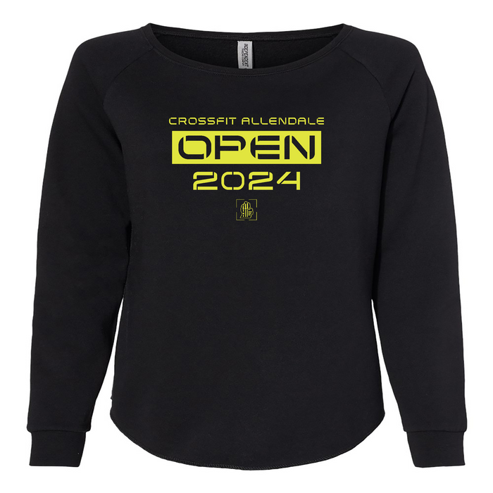 Womens 2X-Large BLACK CrewNeck