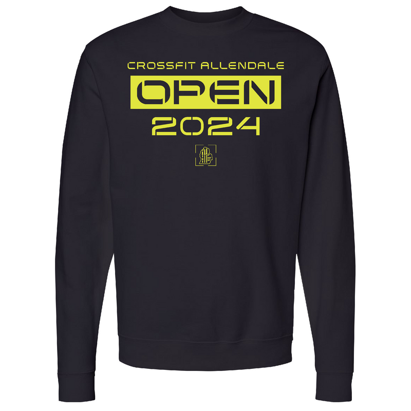 Mens 2X-Large BLACK Midweight Sweatshirt