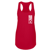Womens 2X-Large Red Tank Top (Front Print Only)