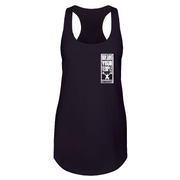 Womens 2X-Large Black Tank Top (Front Print Only)