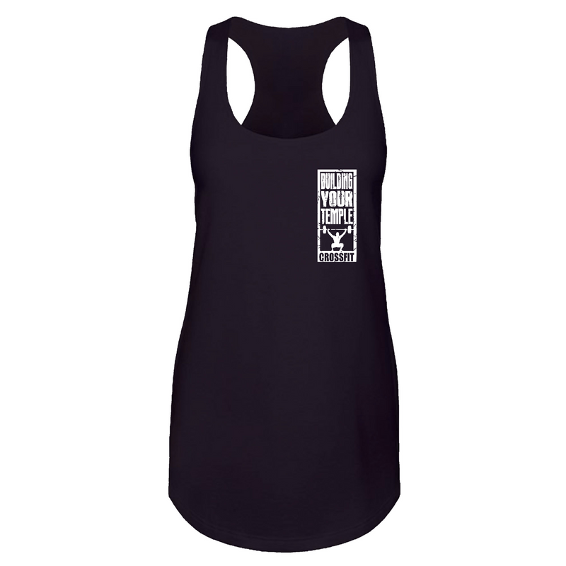 Womens 2X-Large Black Tank Top (Front Print Only)