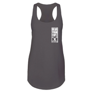 Womens 2X-Large Dark Gray Tank Top (Front Print Only)