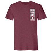 Mens 2X-Large Heather Maroon T-Shirt