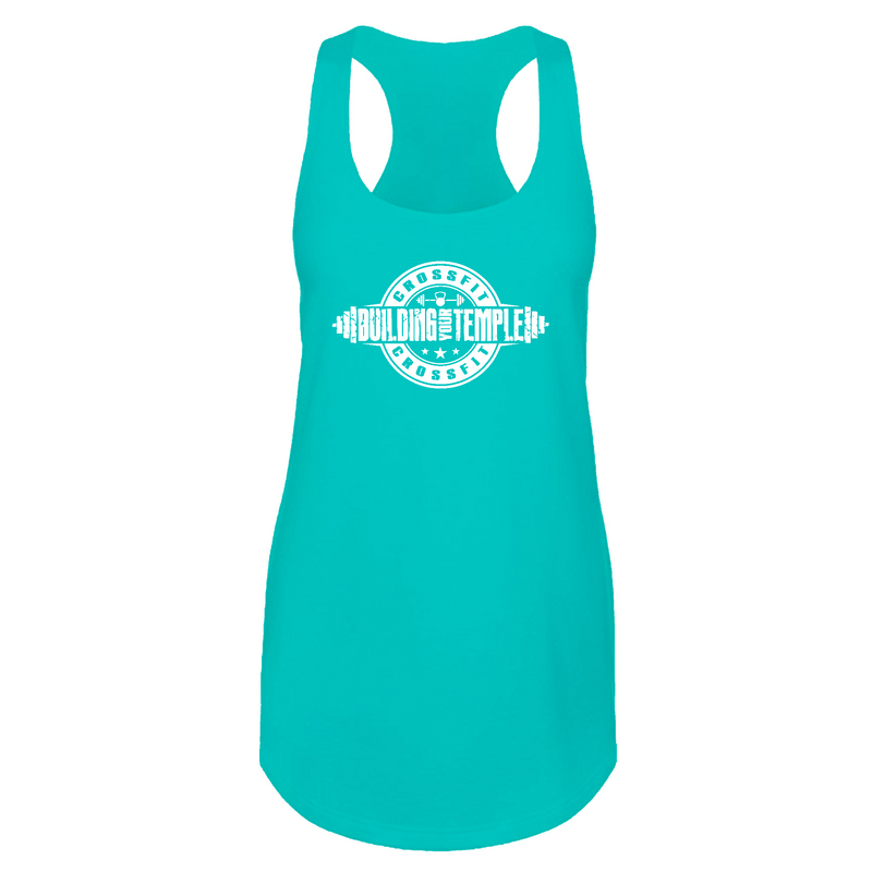 Womens 2X-Large Tahiti Blue Tank Top (Front Print Only)