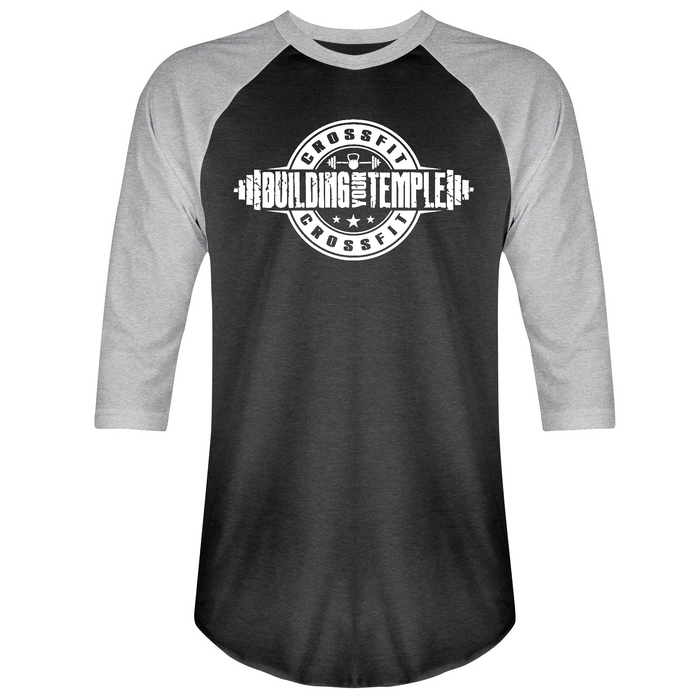 Mens 2X-Large Vintagesmoke Granite Heather 3/4 Sleeve