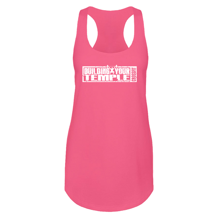 Womens 2X-Large Hot Pink Tank Top (Front Print Only)