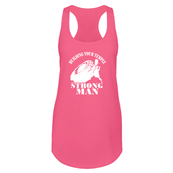 Womens 2X-Large Hot Pink Tank Top (Front Print Only)