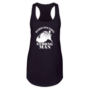 Womens 2X-Large Black Tank Top (Front Print Only)