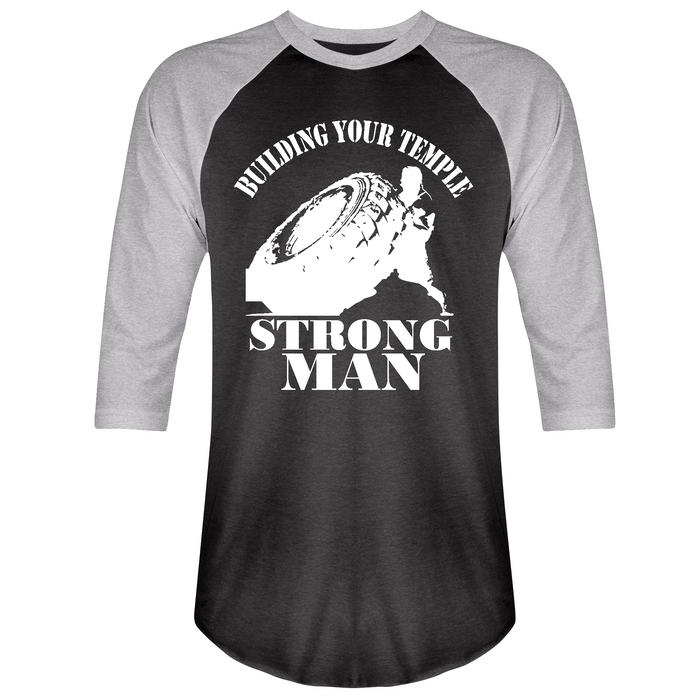 Mens 2X-Large Vintagesmoke Granite Heather 3/4 Sleeve