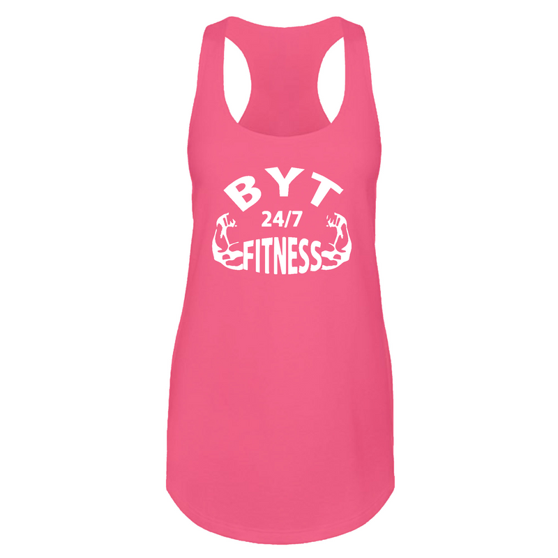 Womens 2X-Large Hot Pink Tank Top (Front Print Only)