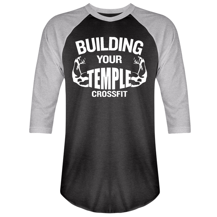 Mens 2X-Large Vintagesmoke Granite Heather 3/4 Sleeve