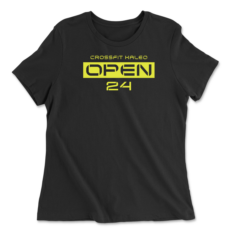 Womens 2X-Large BLACK Relaxed Jersey T-Shirt
