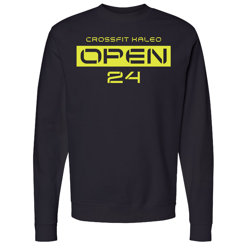 Mens 2X-Large BLACK Midweight Sweatshirt