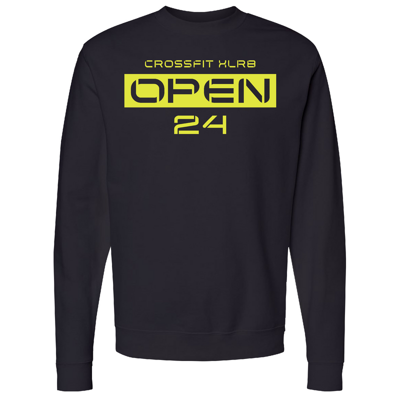 Mens 2X-Large Black Midweight Sweatshirt