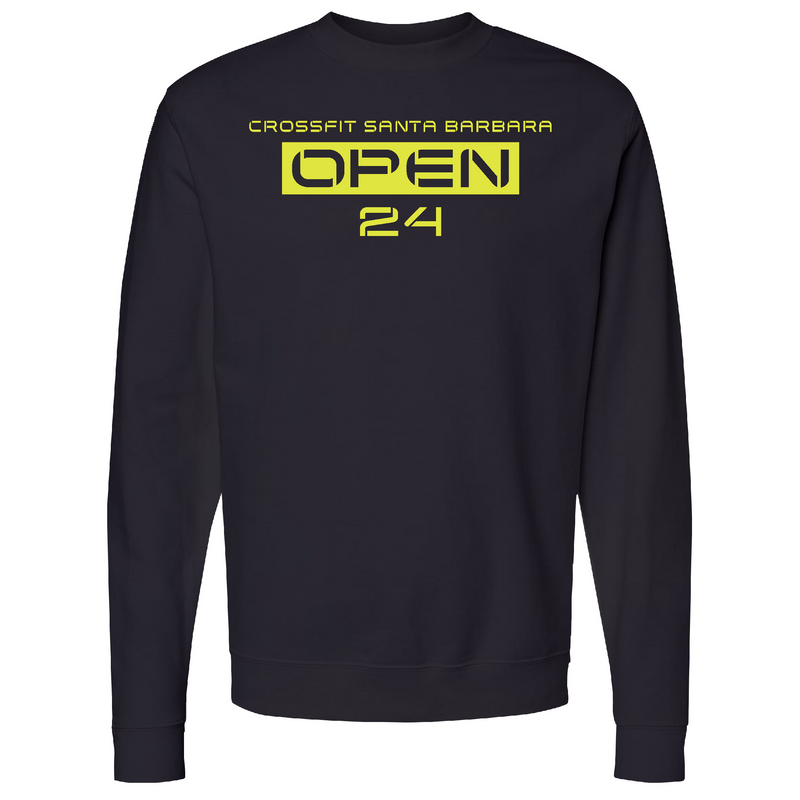 Mens 2X-Large Black Midweight Sweatshirt