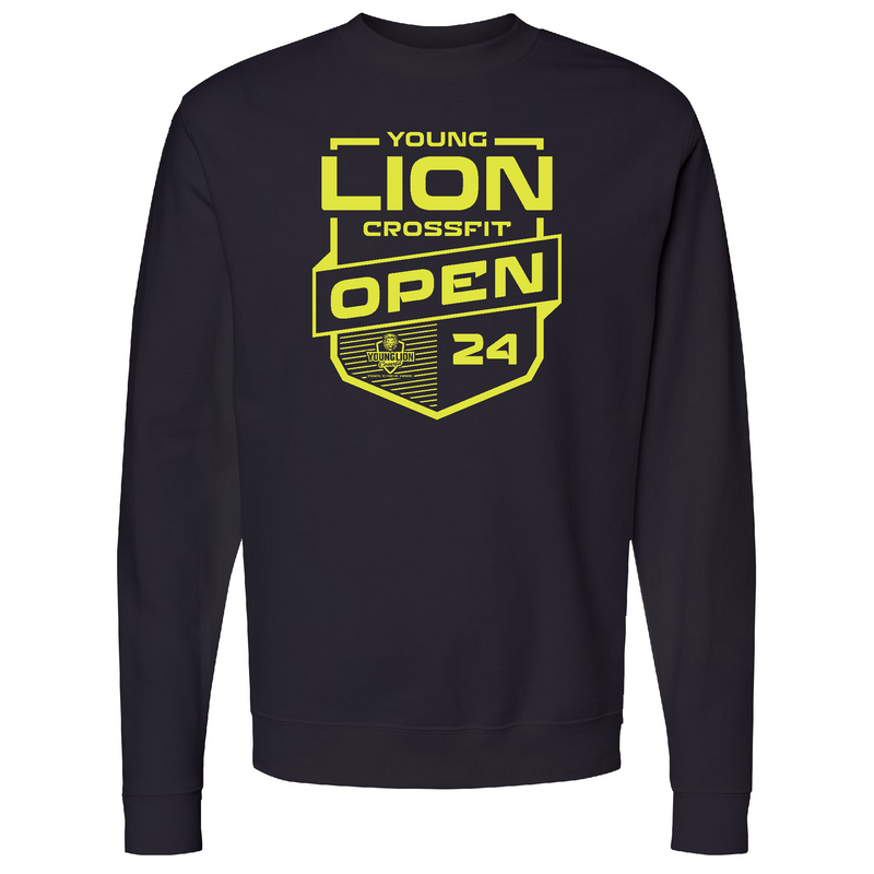 Mens 2X-Large Black Midweight Sweatshirt