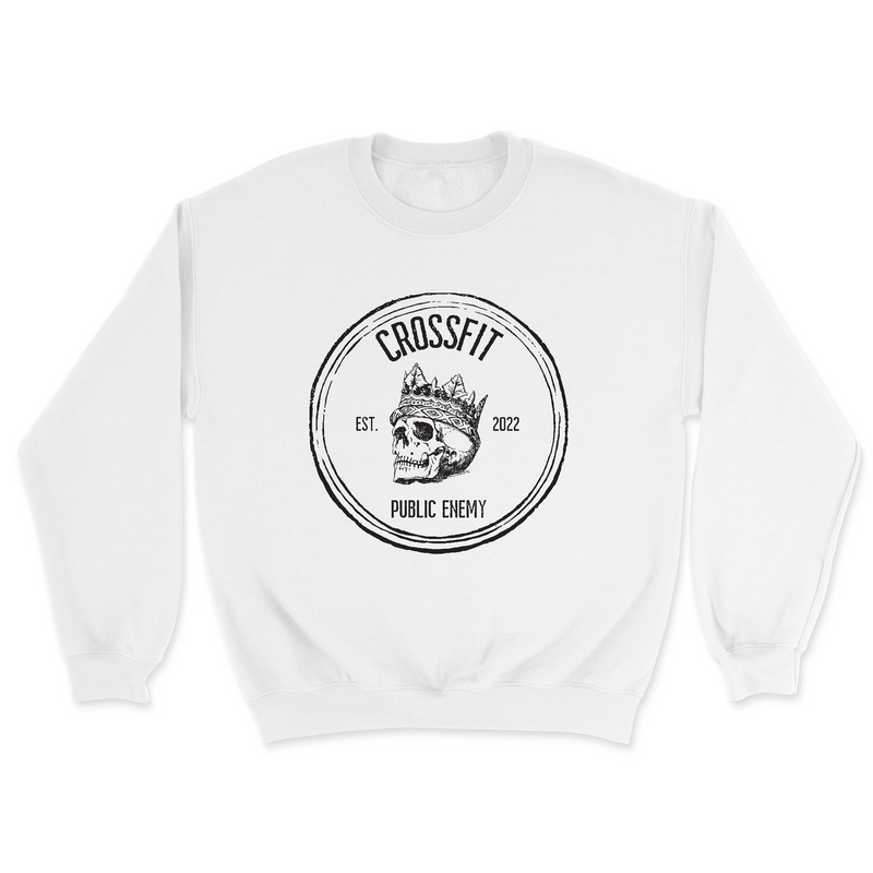 Mens 2X-Large WHITE Midweight Sweatshirt