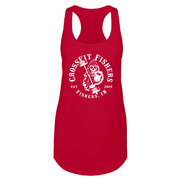Womens 2X-Large Red Tank Top (Front Print Only)