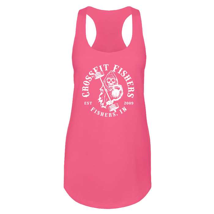 Womens 2X-Large Hot Pink Tank Top (Front Print Only)