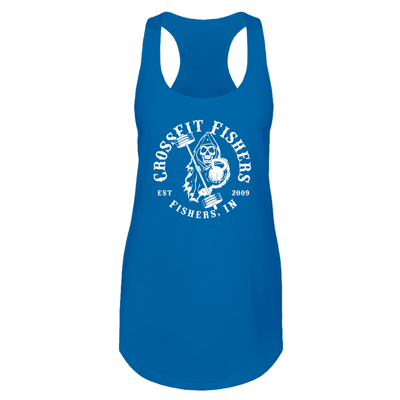 Womens 2X-Large Turquoise Tank Top (Front Print Only)