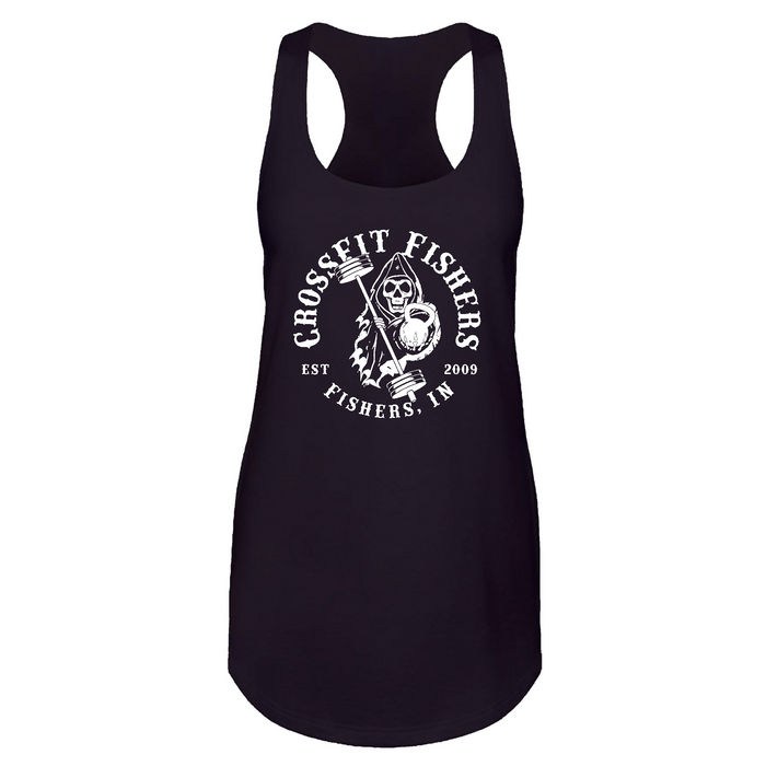 Womens 2X-Large Black Tank Top (Front Print Only)