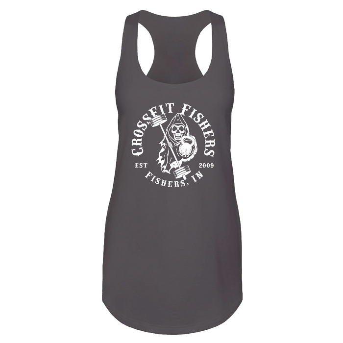 Womens 2X-Large Dark Gray Tank Top (Front Print Only)