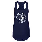 Womens 2X-Large Midnight Navy Tank Top (Front Print Only)