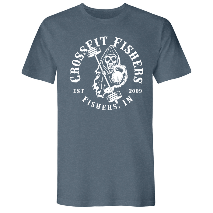 Mens 2X-Large Indigo T-Shirt