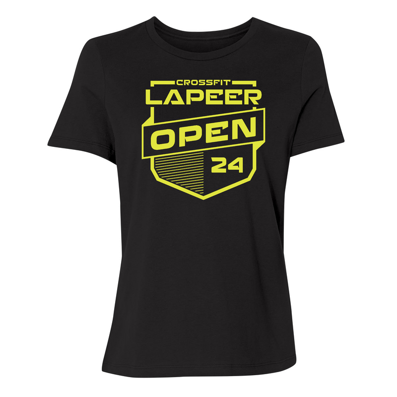 Womens 2X-Large Black Relaxed Jersey T-Shirt