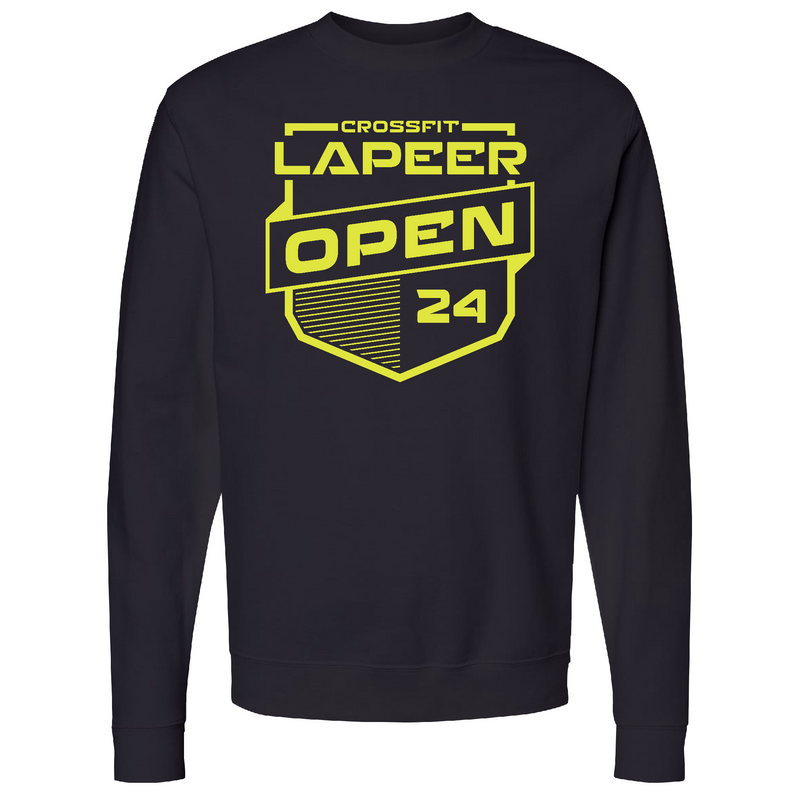 Mens 2X-Large Black Midweight Sweatshirt