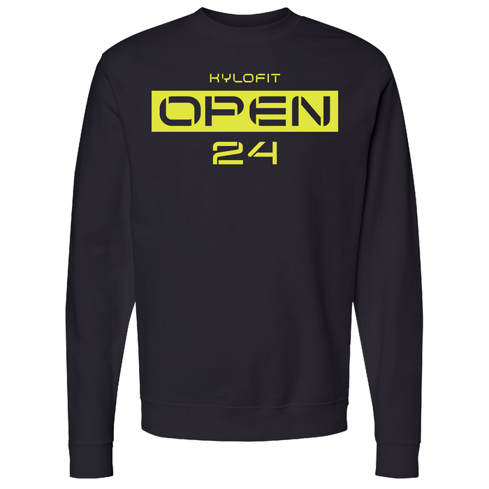 Mens 2X-Large Black Midweight Sweatshirt